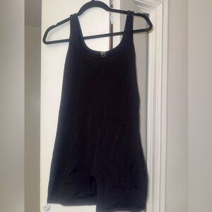 TNA Aritzia Black Sleeveless Romper active